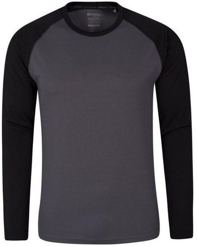 Mountain Warehouse Endurance T-shirt Met Lange Mouwen Voor (zwart) - Blauw