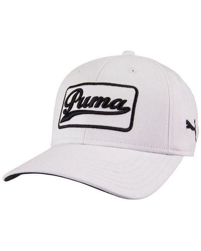 PUMA Graphic Logo Adjustable Greenkeeper Cap 908356 05 Spandex - White