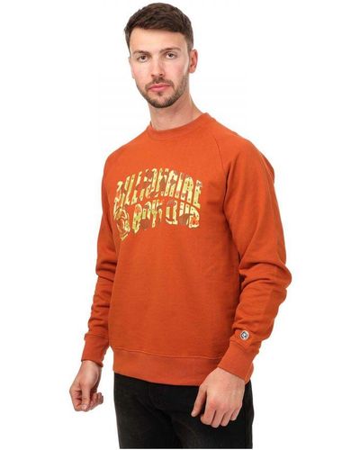 BBCICECREAM Camo Arch Crewneck Sweatshirt - Orange
