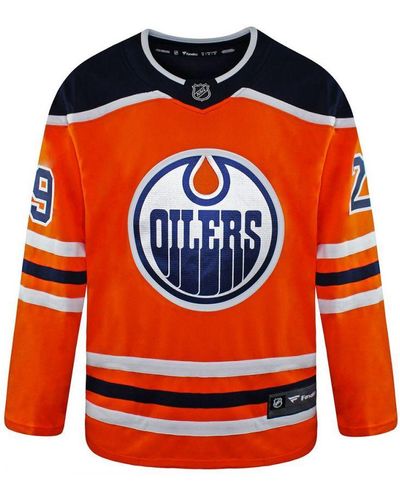 Fanatics Nhl Edmonton Oilers Breakaway Jersey - Orange