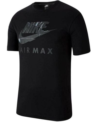 Nike Air Max Graphic Print T-shirt Zwart