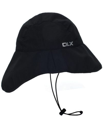 Trespass Adults Ando Dlx Waterproof Rain Hat () - Black