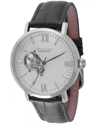 Rudiger : Stuttgart White Watch.. Leather - Grey