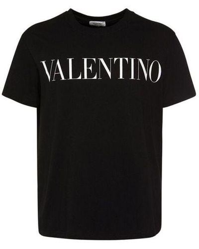 Valentino T-shirt Van Katoenjersey Met Zwarte Logoprint