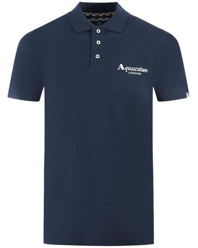 Aquascutum London Classic Polo Shirt - Blue