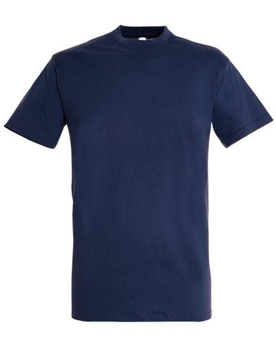 Sol's Regent T-shirt Met Korte Mouwen (denim) - Blauw