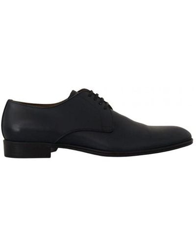 Dolce & Gabbana Leather Lace Up Formal Derby Shoes - Black