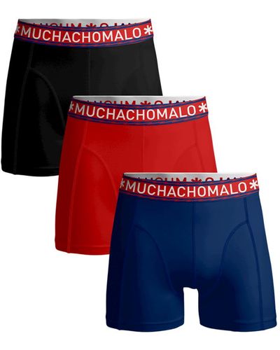 MUCHACHOMALO 3-pack Boxershorts Men - Rood