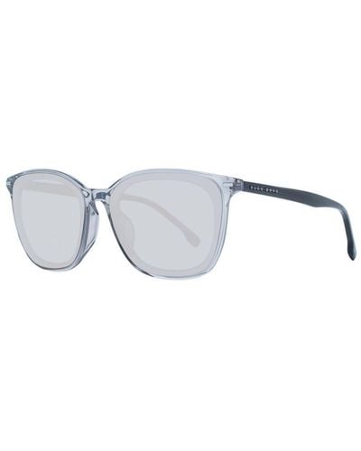 BOSS Square Sunglasses With 100% Uva & Uvb Protection - Metallic