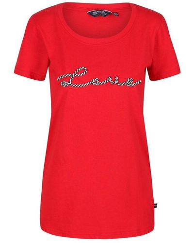 Regatta Filandra Vi Love T-shirt (echt Rood)