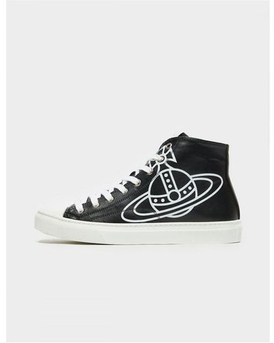 Vivienne Westwood Large Orb High Top Trainers - White