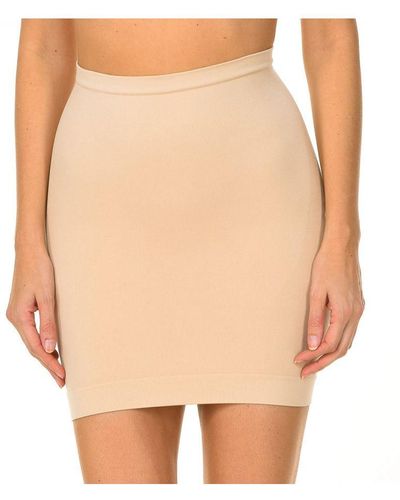 Intimidea Soto Microfiber Fabric Shaping Effect Reducing Skirt 810158 - White