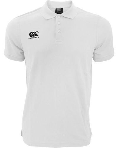 Canterbury Waimak Korte Mouw Pique Polo Shirt (wit)