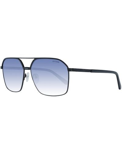 Guess Aviator Sunglasses With Mirrored & Gradient Lenses - Blue