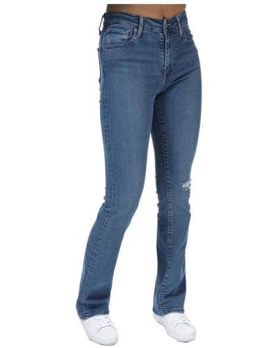 Levi's 725 High Rise Bootcut Jeans in Blue | Lyst UK