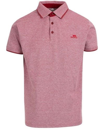Trespass Skate Polo Shirt (Merlot) - Pink