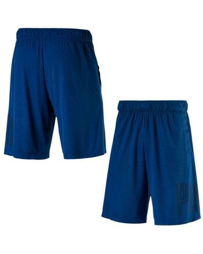 PUMA Motion Flex 10" Graphic Elastic Waist Shorts 515174 02 A60E Textile - Blue