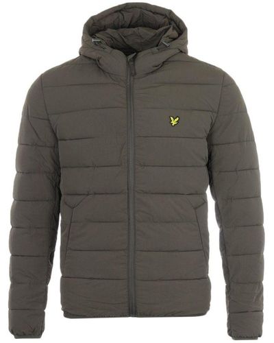 Lyle & Scott Lichtgewicht Pufferjack Van Gerecycled Nylon - Grijs