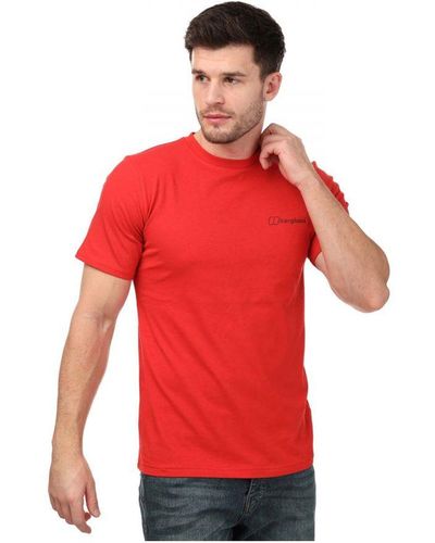Berghaus Organic Colour Logo T-Shirt - Red