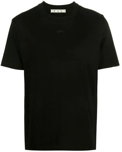 Off-White c/o Virgil Abloh Off- Arrows-Motif Short-Sleeve T-Shirt Cotton - Black