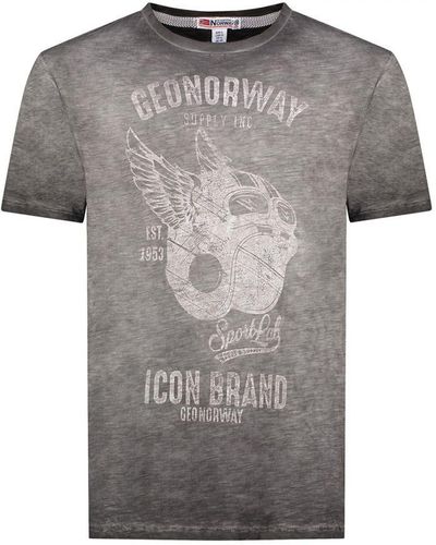 GEOGRAPHICAL NORWAY Short Sleeve T-Shirt Sy1360Hgn - Grey