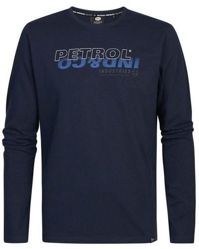 Petrol Industries Logo T-shirt Wahpeton - Blauw