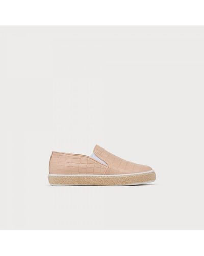 LK Bennett Juliana Flat Shoe, Fabric - White