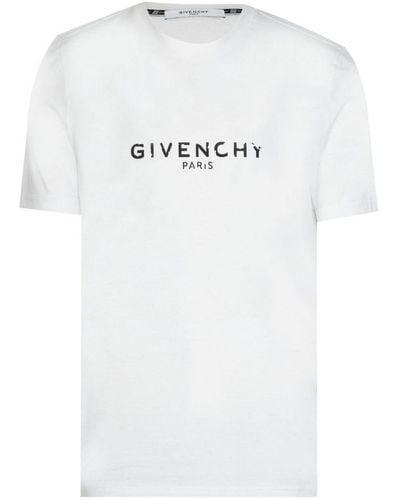 Givenchy Vintage Signature Slim Fit T-shirt In Wit