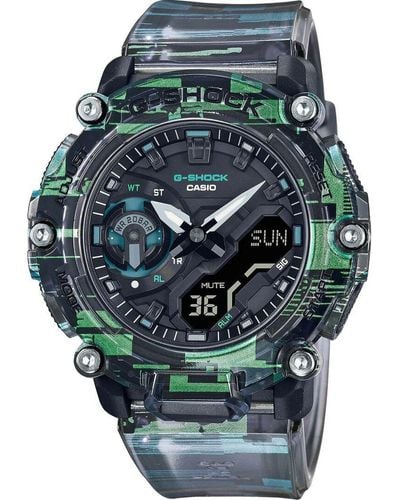 G-Shock G-shock Transparent Watch Ga-2200nn-1aer - Green