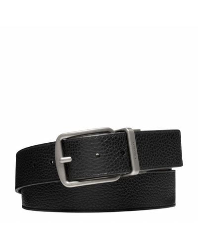 COACH Wide Harness Cts Reversible Belt - Black