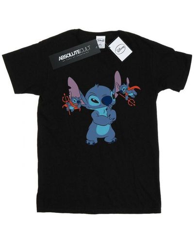 Disney Lilo And Stitch Little Devils T-Shirt () Cotton - Black