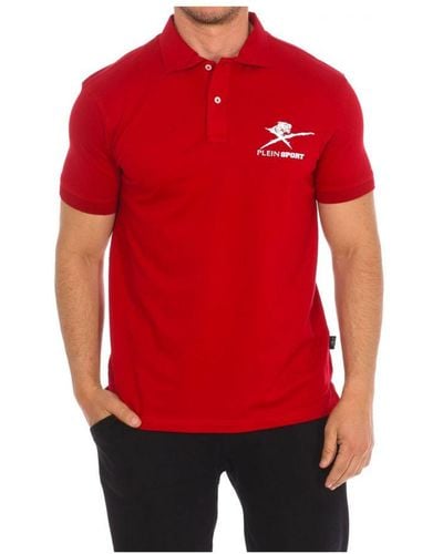 Philipp Plein Pips506 Short-Sleeved Polo Shirt - Red