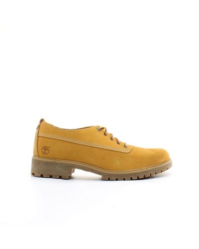 Timberland Earthkeepers Lyonsdale Oxford Shoes Lace Up Wheat 8520b Z54b Leather - Yellow