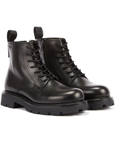 Vagabond Shoemakers Cameron Lace Up Black Boots Leather