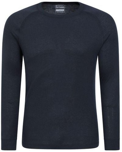 Mountain Warehouse Talus Round Neck Long-Sleeved Thermal Top () - Blue