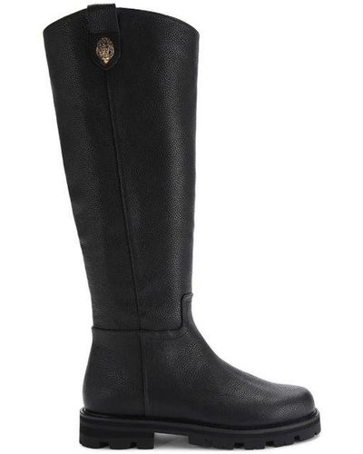 Kurt Geiger Leather Carnaby Riding Boots - Black