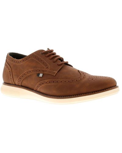 Frank Wright Shoes Smart Koppell Lace Up Tan - Brown