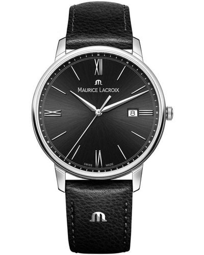 Maurice Lacroix Eliros Watch El1118-Ss001-310-1 Leather (Archived) - Black