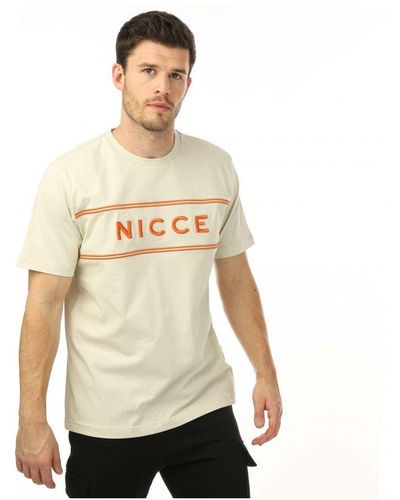 Nicce London Ferndale T-shirt Voor , Gebroken Wit - Naturel