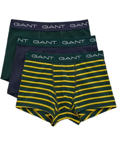 GANT 3 Pack Stripe Trunk - Green