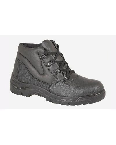 Grafters Condor Safety Boot Leather - Black