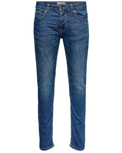 Only & Sons Loom Stretch Jeans - Blauw