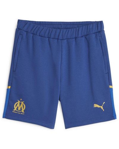 PUMA Olympique De Marseille Football Casuals Shorts - Blue