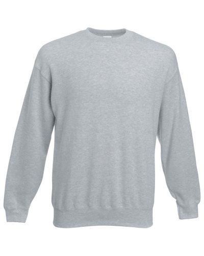 Fruit Of The Loom Premium 70/30 Set-in Sweater (heather Grijs)