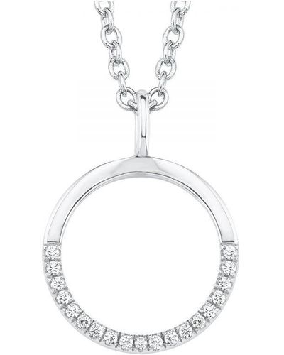 S.oliver Chain With Pendant For Ladies, 925 Sterling, Zirconia Synth. (Archived) - White