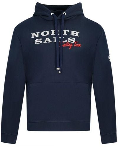 North Sails Sailing Team Hoodie Cotton - Blue
