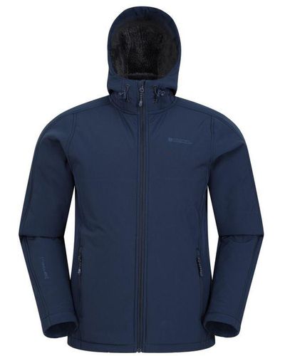 Mountain Warehouse Arctic Ii Soft Shell Jacket () - Blue