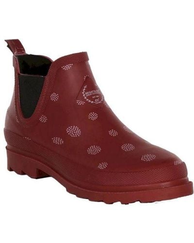 Regatta Harper Cosy Dotted Ankle Wellington Boots (cabernet) - Rood
