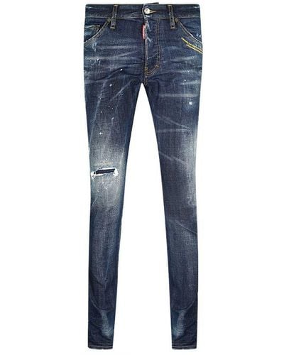 DSquared² Cool Guy Jeans Met Rood Label - Blauw