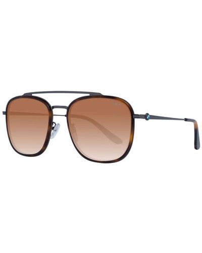 BMW Square Sunglasses With Gradient Lenses - Brown